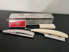 Lot of 2 Hair Shapers - Durham Duplex & Weck Brands - Includes Extra Blades!