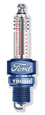 Ford Tough Thermometer Steel Embossed Garage, Man Cave, Bar, Office Decor