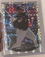 2013 Marcell Ozuna Bowman Chrome X-Fractor Rookie Card #108