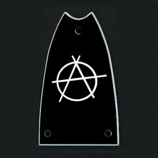 GUITAR TRUSS ROD COVER - Engraved Etched Fit EPIPHONE Scoop - ANARCHY Punk Rock