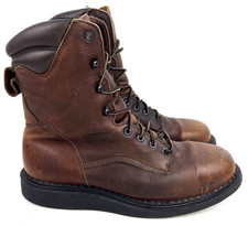 Vintage Red Wing Shoes 468 Insulated Soft Toe 8" Work Boots Sz 12 USA Made Brown