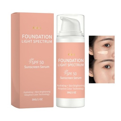 4-in-1 Colour Changing Foundation For Mature Skin, Adaptive Foundation Light Spe