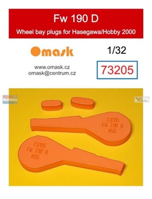 OMK73205 1:32 Omask Wheel Bay Plugs - Fw190D (HAS kit)