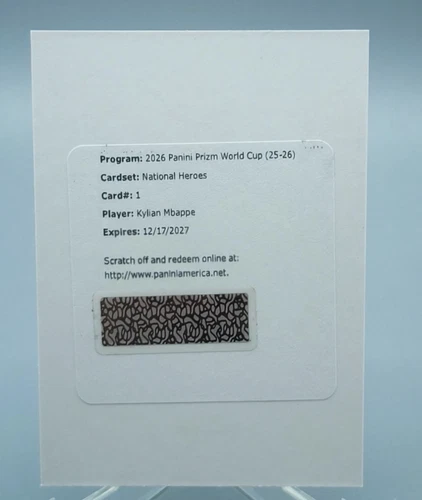 2026 Panini Prizm FIFA World Cup Kylian Mbappe National Heroes Auto