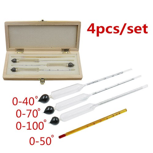 Alcohol Hydrometer Distilling 0-100% Whiskey Moonshine Spirit Distilling Test