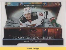 2022-23 Upper Deck Parkhurst Champions Tomorrow's Riches Marco Rossi READ 0nr3