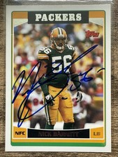2006 Topps GB5 Nick Barnett Signed Autographed Card Green Bay Packers