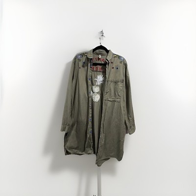 Lee Cooper Women Long Cardigan Green Size Xl #28