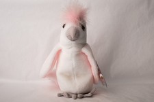 Ty Beanie Babies Kuku the Cockatoo 1997 - 1998 Toy - White with Pink - With Tags