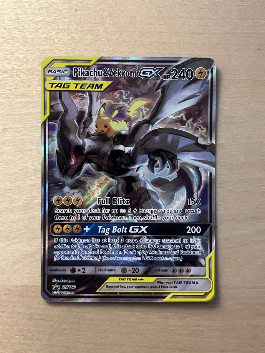 Pikachu & Zekrom GX SM168 Sm for sale | eBay