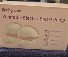 Springhope Wearable Electric Breast Pump, Hands Free, Silent, USB, 28mm