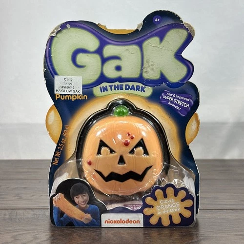 2014 Nickelodeon Gak Glow In The Dark Pumpkin Jack-o-Lantern Package Wear