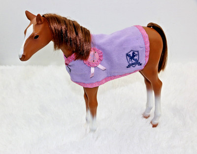 Our Generation Horse 18  Doll Brown Pony w/ Pink Blanket Battat Toy
