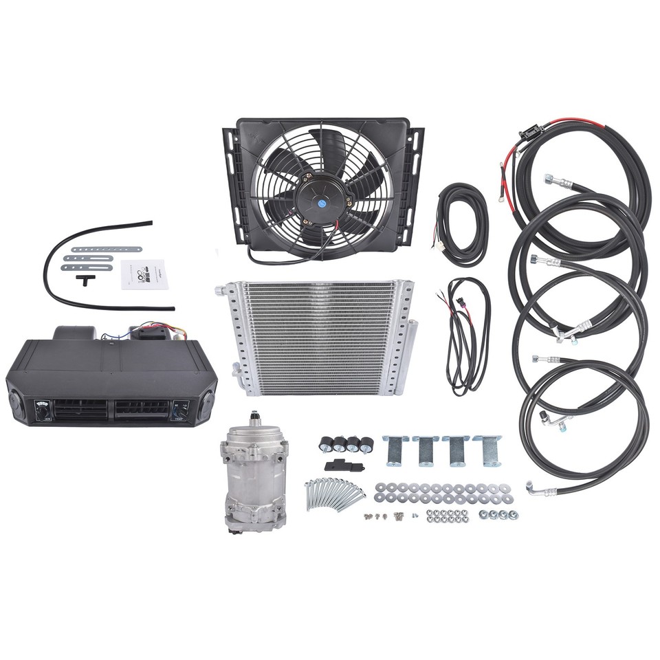 12V DC Cool & Heat Electric Universal Underdash Air Conditioner Auto ...