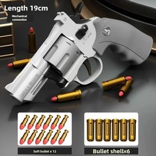 ZP5 Model Toy Gun Soft Foam Dart Revolver Style Launcher Toy Pistol for Kids