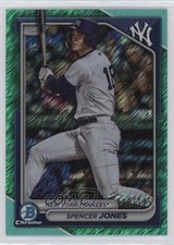 2024 Bowman Chrome Prospects Aqua Shimmer Refractor 118/125 Spencer Jones 0zu6