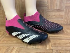 RARE Sz 12 - adidas Predator Accuracy Soccer Cleats 'Black/Pink' GW4557