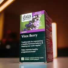 Gaia Herbs Vitex Berry - Tradicionalmente utilizado para apoyar el equilibrio hormonal - caducidad 7-27