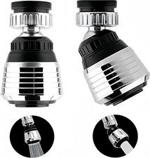 2PCS 360 Degree Swivel Faucet Aerator Deluxe Water Saving Faucet Sprayer Water S