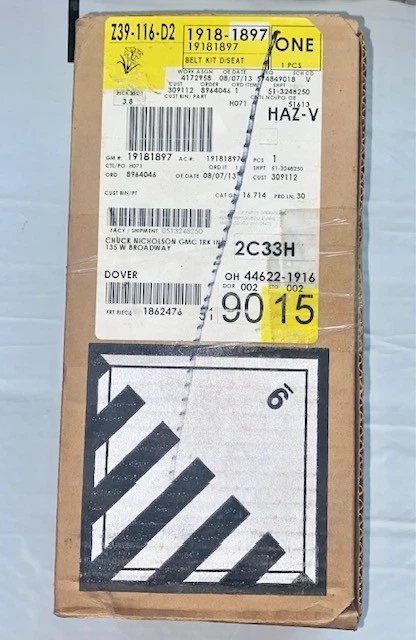 KIT CINTURÓN SEGURIDAD CONDUCTOR CHEVROLET COLORADO 2004-2008 P/N 19181897 PIEZA ORIGINAL OEM Foto 3 de 4