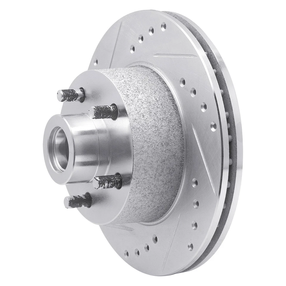 For Dodge Charger 73-76 Brake Rotor DFC Premium Drilled & Slotted Front Driver Foto 2 de 4