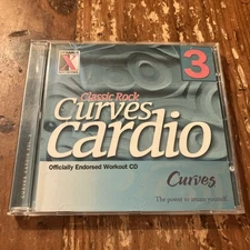 Curves Cardio 3 Classic Rock : Endorsed Workout (CD Dynamix) RARE