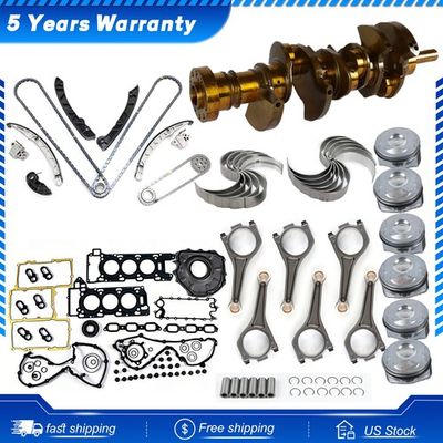 #ad AJ126 3.0L V6 Engine Rebuild Kit w Crankshaft Rods Timing For Jaguar Land Rover $119.99