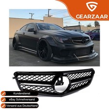 K&uuml;hlergrill passt f&uuml;r Mercedes W204 C204 C63 S204 Coupe Schwarz Gl&auml;nzend Schwarz