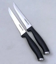 2pc Calphalon CONTEMPORARY 4.5" Serrated Stainless Steel STEAK Knife SET