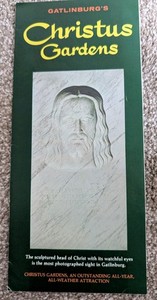Vintage Gatlinburg's CHRISTUS GARDENS Travel Brochure Bible Souvenir Trip