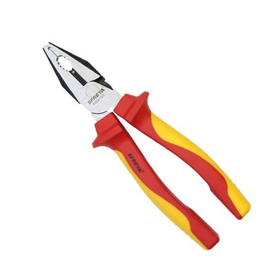1000V Insulated High Leverage Combination Pliers F8001 VDE Steel Fits 8 Inch