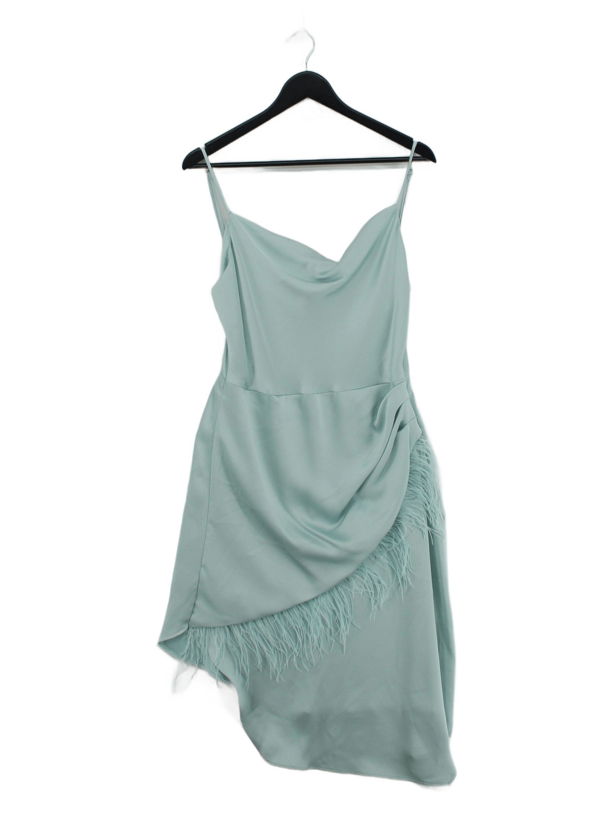 Karen Millen Slip Mini Dress UK12 in Blue