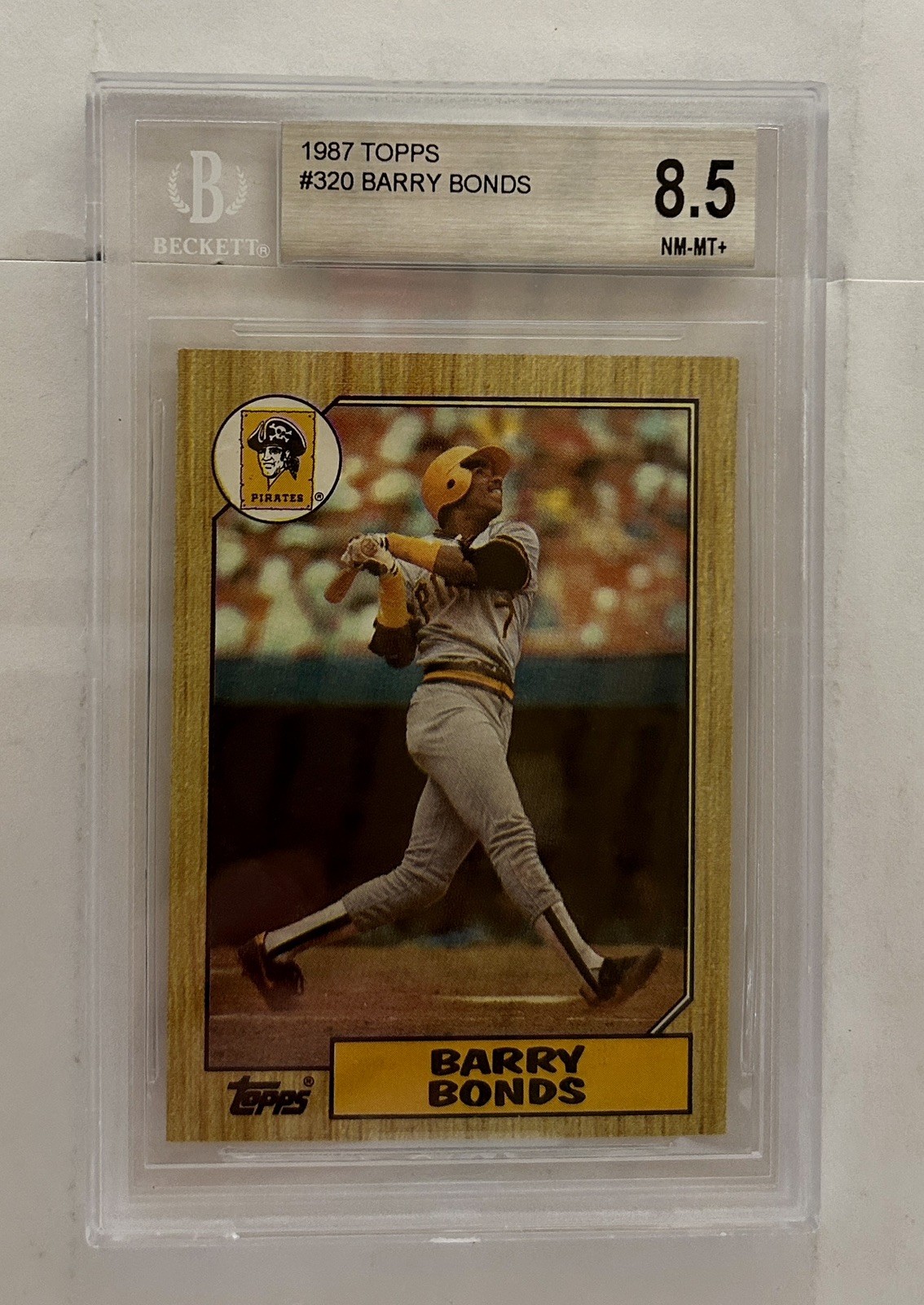 1987 Topps Barry Bonds #320 RC BGS/Beckett 8.5