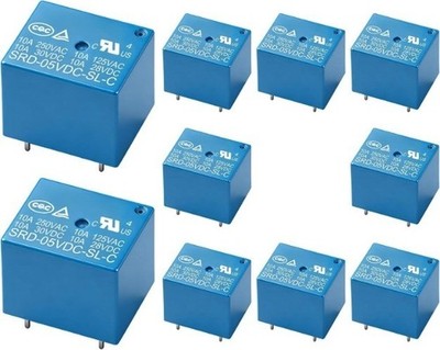 SRD 05VDC SL C Power Relay 5 Pin SPDT 10A 250VAC 5V Coil PCB Appliance Board
