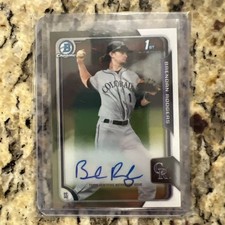 Brendan Rodgers Bowman Chrome Draft 1st Auto Rookie Rc
