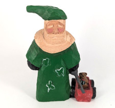 VTG Lancy Smith GATC Old World Santa Claus Sean Irish Ireland with bear in wagon