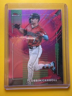 Topps Finest Corbin Carroll RARE /250 Arizona Diamondbacks Magenta Refractor