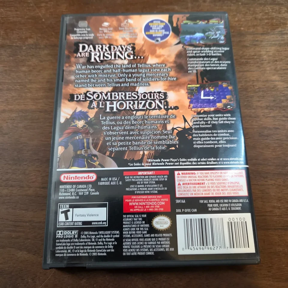 Nintendo GameCube fire emblem path of radiance Game CIB - RARE ! - Image 3 of 4