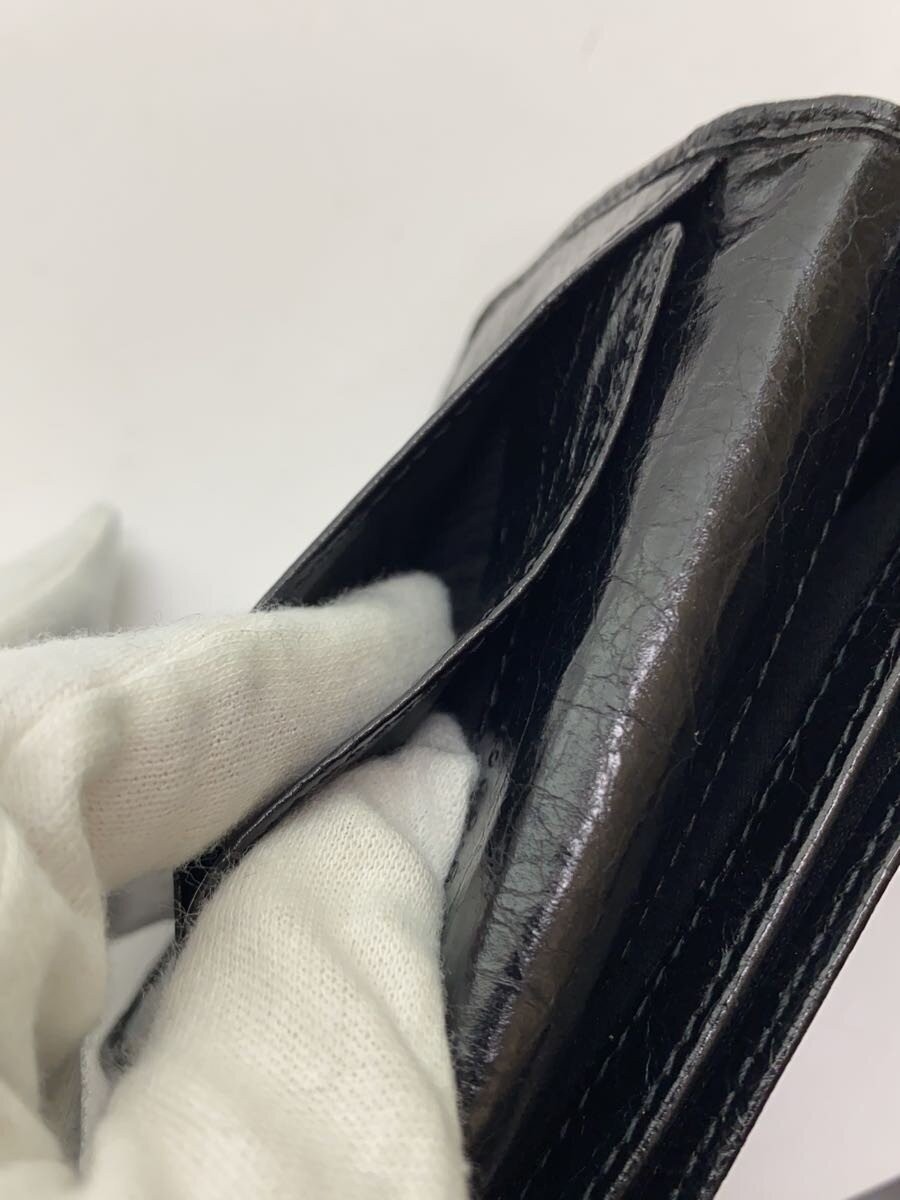 BALENCIAGA Card Case Leather Black Men's thumbnail 6