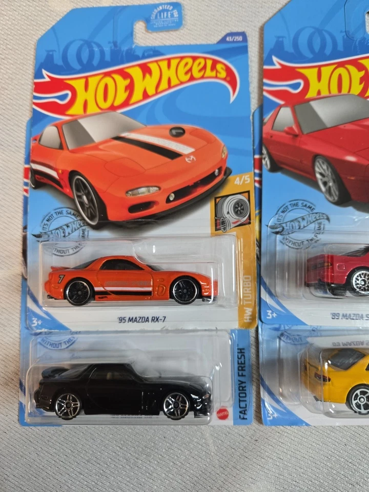 2017|Hot Wheels|Mazda|RX-7|Honda|Prelude|Lote de 4|2020 Foto 2 de 4