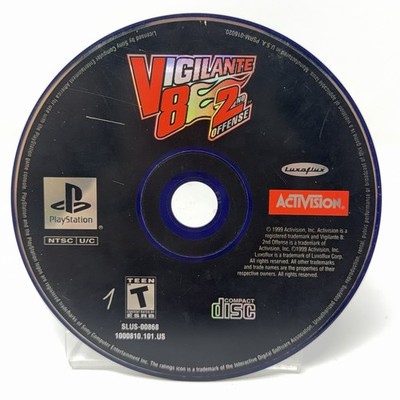 Vigilante 8 2nd Offense Sony PlayStation PS1 1999 Disc Only Refurbished Tested