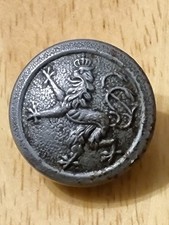 WW1 Original German Bavarian Army Button White Metal With A.S & B Maker's Mark.