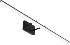 48Inch Black Bathroom Llight Fixtures LED Vanity Light Adjustable Modern Vanity