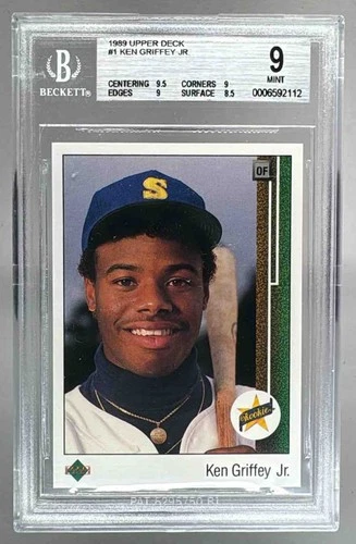 2112 Ken Griffey Jr 1989 Upper Deck #1 Rookie RC BGS 9