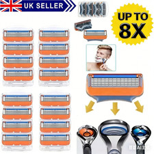 8Pcs Gillette Fusion5 ProGlide ProShield Replacement Razor Blades Refills ,UK 0.92 per razor