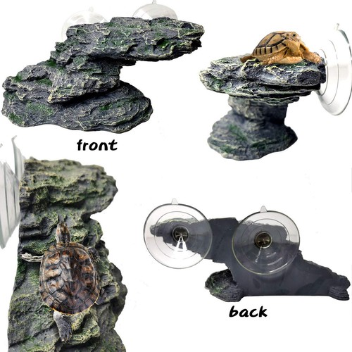 Basking Platform for Turtles Tortoise Dock Resin Resting Rock Reptile Habitat... - Picture 5 of 7