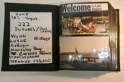 2005 Photo Album-  Las Vegas 222 pictures / post cards  part 1 Caesars Palace &