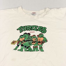 Vintage BOXY 1980s Bootleg Teenage Mutant Ninja Turtles Large T-Shirt  Medium M