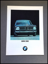 1971 BMW 2002 12-page Original Vintage Car Sales Brochure Catalog