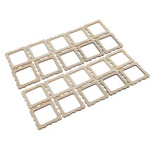 20pcs Cut Natural Wood Photo DIY Woodcraft Scrapbook